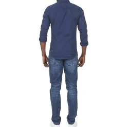 Chemises^Tommy Jeans - TJM ORIGINAL STRETCH SHIRT Marine