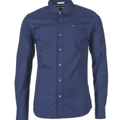 Chemises^Tommy Jeans - TJM ORIGINAL STRETCH SHIRT Marine