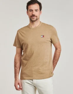 T-shirts & Polos^Tommy Jeans - TJM REG BADGE TEE EXT Marron