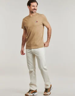 T-shirts & Polos^Tommy Jeans - TJM REG BADGE TEE EXT Marron