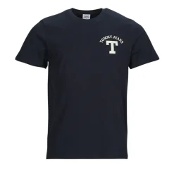 T-shirts & Polos^Tommy Jeans - TJM REG CURVED LETTERMAN TEE Marine