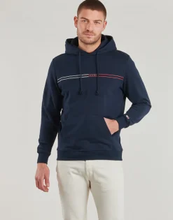 Sweats & Polaires^Tommy Jeans - TJM REG ENTRY GRAPHIC HOODIE EXT Marine