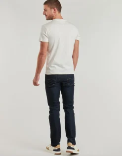 T-shirts & Polos^Tommy Jeans - TJM REG LINEAR LOGO TEE EXT Beige