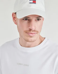 T-shirts & Polos^Tommy Jeans - TJM REG S NEW CLASSICS TEE EXT Blanc