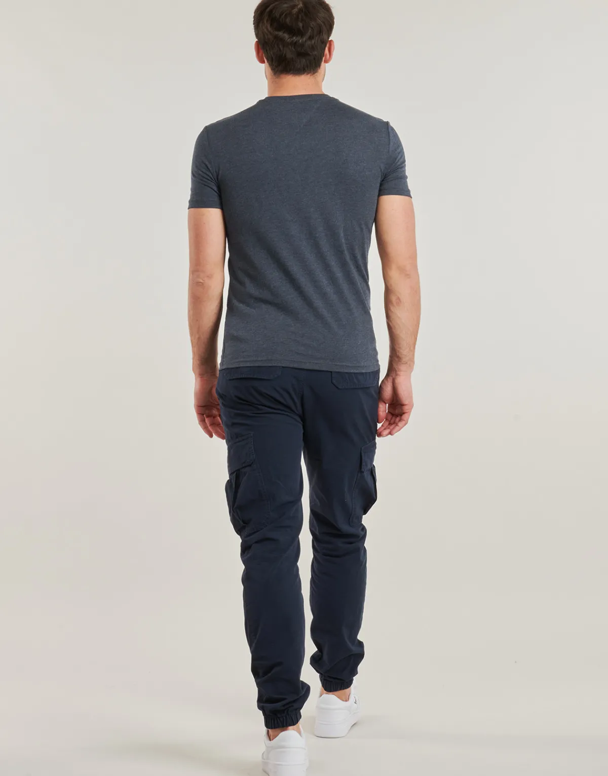 T-shirts & Polos^Tommy Jeans - TJM XSLIM JASPE HTR TEE EXT Marine
