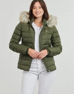 Manteaux^Tommy Jeans - TJW BASIC HOODED DOWN JACKET EXT Kaki