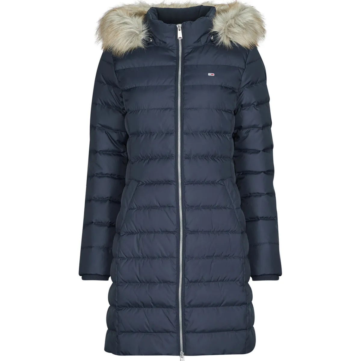 Manteaux^Tommy Jeans - TJW ESSENTIAL HOODED DOWN COAT Marine