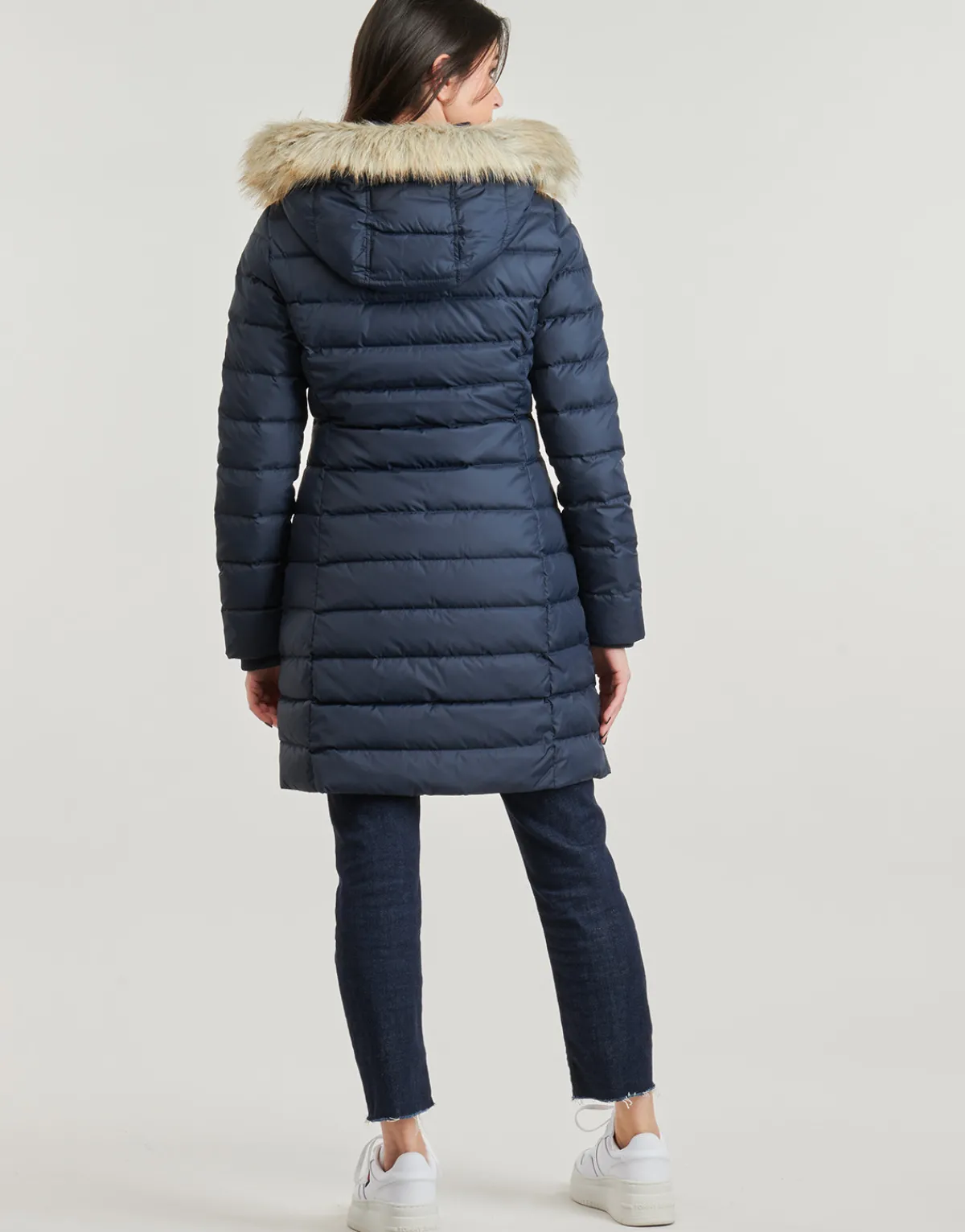 Manteaux^Tommy Jeans - TJW ESSENTIAL HOODED DOWN COAT Marine
