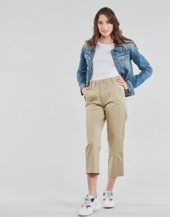 Pantalons^Tommy Jeans - TJW HIGH RISE STRAIGHT Beige