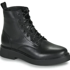 Bottines / Boots^Tommy Jeans - TJW LACE UP FLAT BOOT Noir