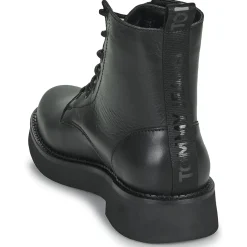 Bottines / Boots^Tommy Jeans - TJW LACE UP FLAT BOOT Noir