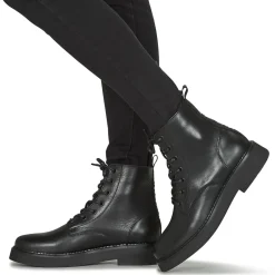 Bottines / Boots^Tommy Jeans - TJW LACE UP FLAT BOOT Noir