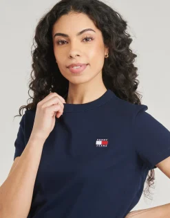 T-shirts & Polos^Tommy Jeans - TJW  REG BADGE TEE Noir
