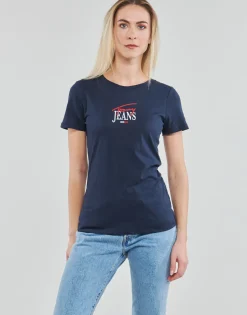 T-shirts & Polos^Tommy Jeans - TJW SKINNY ESSENTIAL LOGO 1 SS Marine