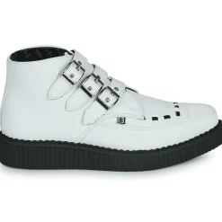 Bottines / Boots^TUK - POINTED CREEPER 3 BUCKLE BOOT Blanc