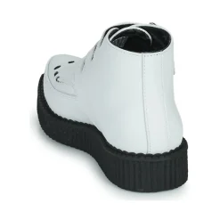 Bottines / Boots^TUK - POINTED CREEPER 3 BUCKLE BOOT Blanc