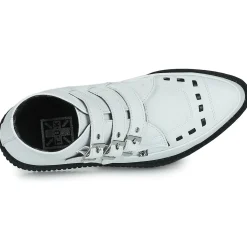 Bottines / Boots^TUK - POINTED CREEPER 3 BUCKLE BOOT Blanc