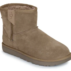 Bottines / Boots^UGG - CLASSIC MINI BAILEY ZIP Taupe