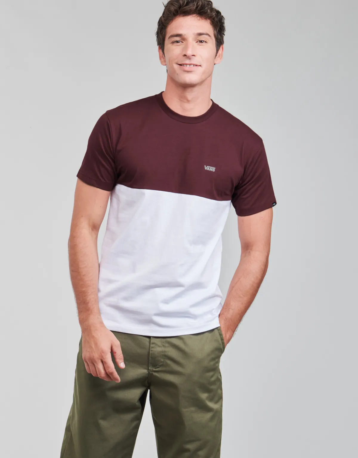 T-shirts & Polos^Vans - COLORBLOCK TEE Blanc