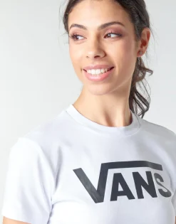 T-shirts & Polos^Vans - FLYING V CREW TEE Blanc