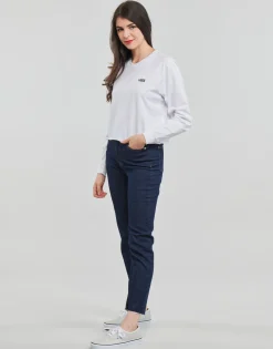 T-shirts & Polos^Vans - JUNIOR V LS CROP WHITE