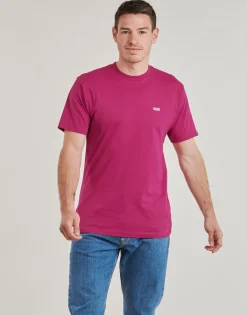 T-shirts & Polos^Vans - MN LEFT CHEST LOGO TEE Bordeaux