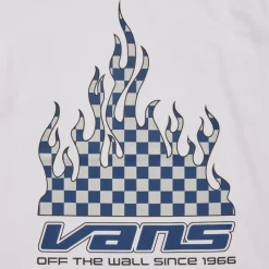 T-shirts & Polos^Vans - REFLECTIVE CHECKERBOARD FLAME SS Blanc