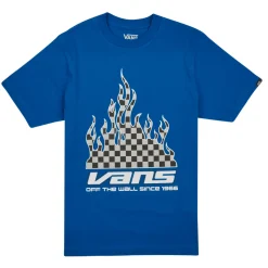 T-shirts & Polos^Vans - REFLECTIVE CHECKERBOARD FLAME SS Bleu