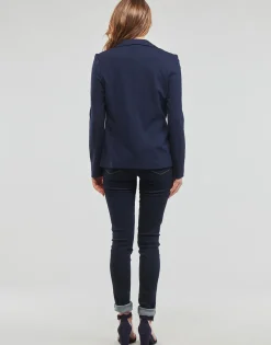Vestes^Vero Moda - VMEVA LS SLIM BLAZER W. GOLD BUTTON  GA Marine