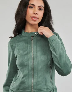 Vestes^Vero Moda - VMJOSE MARI SHORT FAUX SUEDE JACKET BOOS Vert