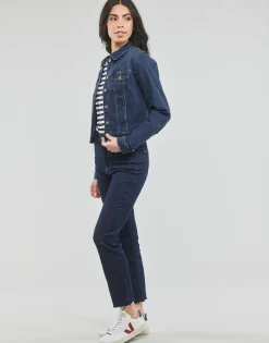 Vestes^Vero Moda - VMLUNA LS SLIM DNM JACKET MIX GA NOOS Bleu
