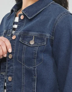 Vestes^Vero Moda - VMLUNA LS SLIM DNM JACKET MIX GA NOOS Bleu