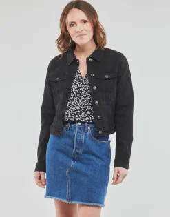 Vestes^Vero Moda - VMLUNA LS SLIM DNM JACKET MIX GA NOOS Noir