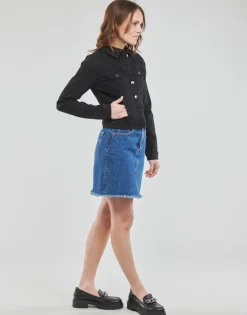 Vestes^Vero Moda - VMLUNA LS SLIM DNM JACKET MIX GA NOOS Noir