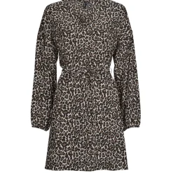 Robes^Vero Moda - VMNAJA LS SHORT DRESS WVN GA NOOS Beige