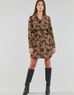 Robes^Vero Moda - VMSAGA Marron?Beige