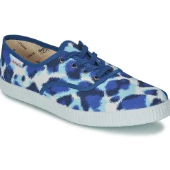 Baskets Mode^Victoria - INGLESA ESTAMP HUELLA TIGRE Bleu