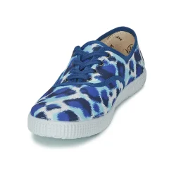 Baskets Mode^Victoria - INGLESA ESTAMP HUELLA TIGRE Bleu