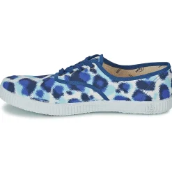 Baskets Mode^Victoria - INGLESA ESTAMP HUELLA TIGRE Bleu