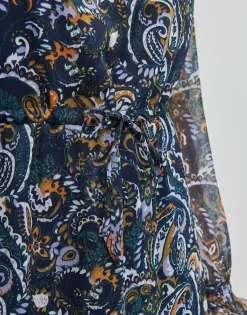 Robes^Vila - VIKELLY V-NECK L/S ANCLE Multicolore