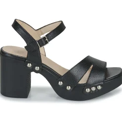 Sandales Et Nu-pieds^Wonders - L-1016-WILD Noir