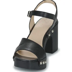 Sandales Et Nu-pieds^Wonders - L-1016-WILD Noir