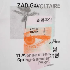 T-shirts & Polos^Zadig & Voltaire - X15378-10P-J Blanc